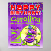 18 x24" Itsy Bitsy Spider Birthday Poster (Vorne)