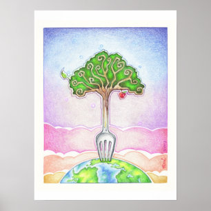 18" X24" PLAKAT - NAHRUNG FÜR DAS LEBEN -
