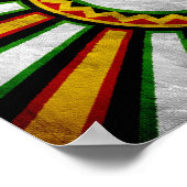 18" x 10" Afrika Aufsteigende Bannermalerei Poster (Ecke)