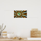 18" x 10" Afrika Aufsteigende Bannermalerei Poster (Küche)