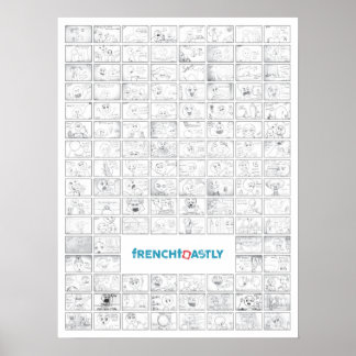 18" x 24" 120 Tage Projektplakat, Glanzpapier Poster