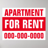 18" x 24" Ferienwohnung für mieten Papierplakat Poster (Vorne)