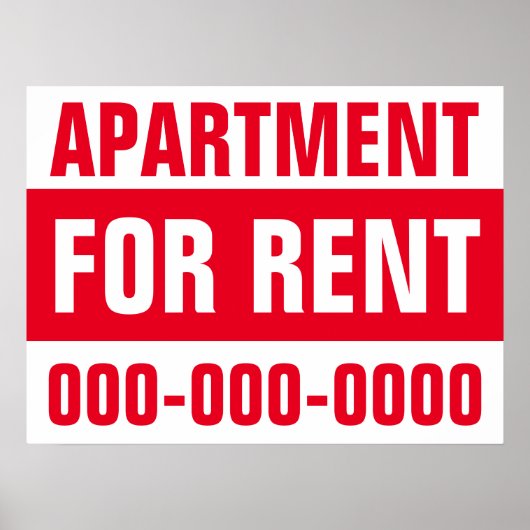 18" x 24" Ferienwohnung für mieten Papierplakat Poster (Vorne)