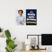 18" x 24" Happy Birthday Any Year Paper Poster (Heimbüro)