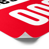 18" x 24" Jetzt mieten und beschreiben Paper Poste Poster (Ecke)