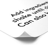 18" x 24" POSTER, WHISKEY SOUR RECIPE COCKTAIL ART Poster (Ecke)