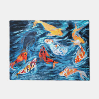 18" x 24" Tür-Matte. VIEL GLÜCK! Foto der Malerei Fußmatte