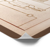 18 x 24 Zoll Tesla-Poster Poster (Ecke)