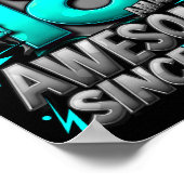 18 Year Old For Boys 18th Birthday Boy 18 Year Old Poster (Ecke)