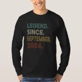 18 Years Old  Legend Since September 2004 18th Bir T-Shirt (Vorderseite)