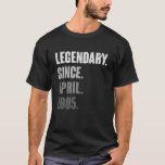 18 Years Old Vintage 2005 Birthday April 18th Deco T-Shirt<br><div class="desc">18 Years Old Vintage 2005 Birthday April 18th Decoration  1</div>