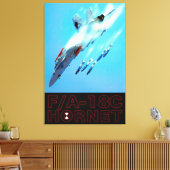 18C-HORNET 32x48 Leinwanddruck (Insitu (Wohnzimmer))