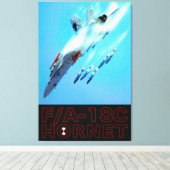 18C-HORNET 32x48 Leinwanddruck (Insitu (Holzboden))