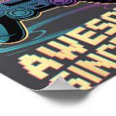 18th Birthday Boy Gift Level 18 Gamer 2008 18 Year Poster (Ecke)