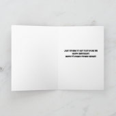 18th Birthday Cute and Funny Surprised Husky Card Karte (Innenseite)