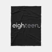 18th Birthday Eighteen 18 Years Bday Men Boys Wome Fleecedecke (Vorderseite)