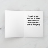 **18th BIRTHDAY** FROM RUNAWAY FUN LOVING PIGS Karte (Innenseite)