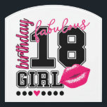18th birthday girl, 18. Geburtstag Geschenkidee Türschild<br><div class="desc">18th birthday girl,  18. Geburtstag Geschenkidee Türschild</div>