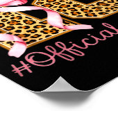 18th Birthday Girl Nk Coquette Bow Leopard 18 Year Poster (Ecke)