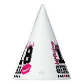 18th birthday girl Partyhütchen, pink Kiss Partyhütchen (Links)