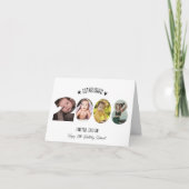 18th birthday Photo Collage established 2008 Dankeskarte (Vorderseite)