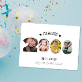 18th birthday Photo Collage established 2008 Dankeskarte