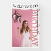 18th Birthday Photo college Party Banner (Vertikal)
