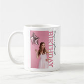 18th Birthday Photo college Party  Kaffeetasse (Links)