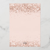 18th birthday rose gold balloons invitation folieneinladung (Rückseite)