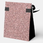 18th Birthday Rose Gold Glitter Thank You Geschenkschachtel (Rückseite)