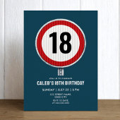 18th Birthday Speed Limit Sign - ANY AGE Einladung