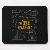 18th Birthday Square Root Of 324 Love Math 18 Year Mousepad (Vorne)