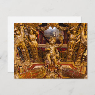 18th c. Coach Detail. Museu dos Coches. Lissabon Postkarte