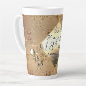 18th Cat's Eye Wedding Anniversary  Milchtasse (Linke Ecke)