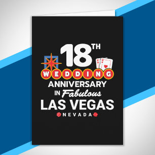 18th Wedding Anniversary Las Vegas Trip Karte