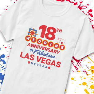 18th Wedding Anniversary Las Vegas Trip T-Shirt