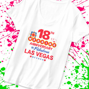 18th Wedding Anniversary Las Vegas Trip T-Shirt