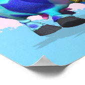 18x24" GiggleBellies Kissy Moo Birthday Poster (Ecke)