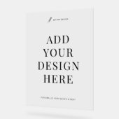 18x24" Klarsichtdruck Acrylschild (Winkel)