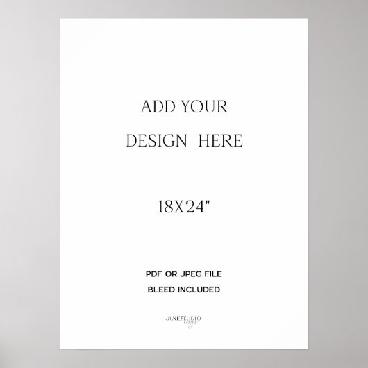 18x24" Posterdruck Poster (Vorne)