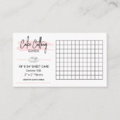 18x24" Rectangle Cake Cutting Guide 2x2 Servings Begleitkarte (Vorderseite)