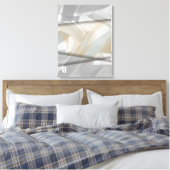 18x24" Sandy Tornado Trend Abstrakt Art Beige Leinwanddruck (Insitu (Schlafzimmer))