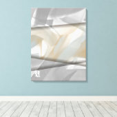 18x24" Sandy Tornado Trend Abstrakt Art Beige Leinwanddruck (Insitu (Holzboden))