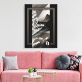 18x24"Terra’s Tender Whisper Abstract Brown Flower Leinwanddruck (Insitu (Wohnzimmer))