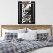 18x24"Terra’s Tender Whisper Abstract Brown Flower Leinwanddruck (Insitu (Schlafzimmer))