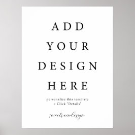 18x24" Vertikal/Portrait-Poster-Zeichen Poster