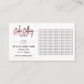 18x26 Blatt Cake Cutting Instructions 2x1 Servings Begleitkarte (Vorderseite)