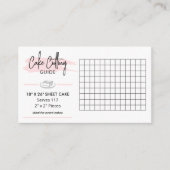 18x26" Rectangle Cake Cutting Guide 2x2 Servings Begleitkarte (Vorderseite)
