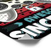 18yr BDay Son Boy Fun Gamer 18. 18. Geburtstag Poster (Ecke)