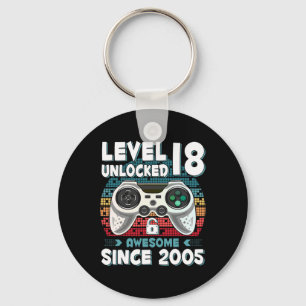 18yr Bday Son Boy Funny Gamer 18. 18 Jahre alt Bir Schlüsselanhänger